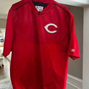 Majestic Cincinnati Reds Authentic Collection XL Coaches Jacket